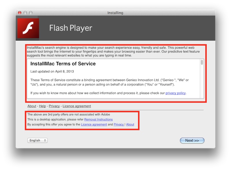 remove flash player spyware on mac os x
